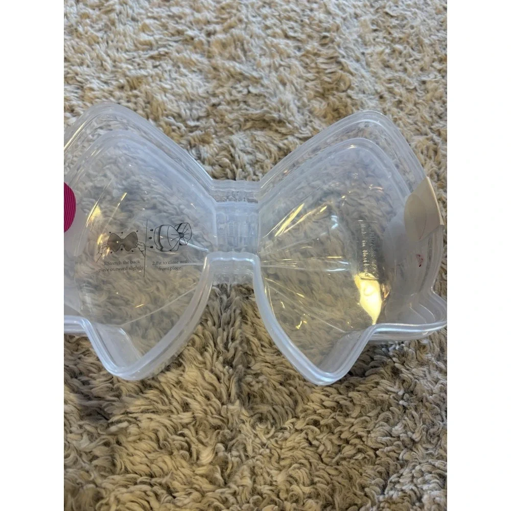 Way to Celebrate Bow Container Unisex OS Clear New Plastic Gift Box‎ 27848